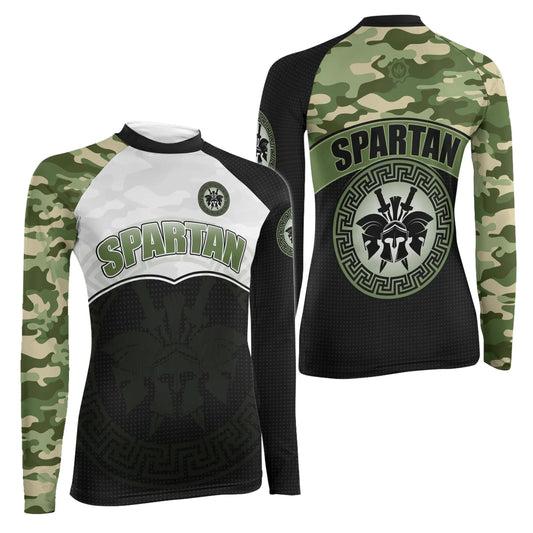Spartan Camouflage Women's Long Sleeve Rash Guard