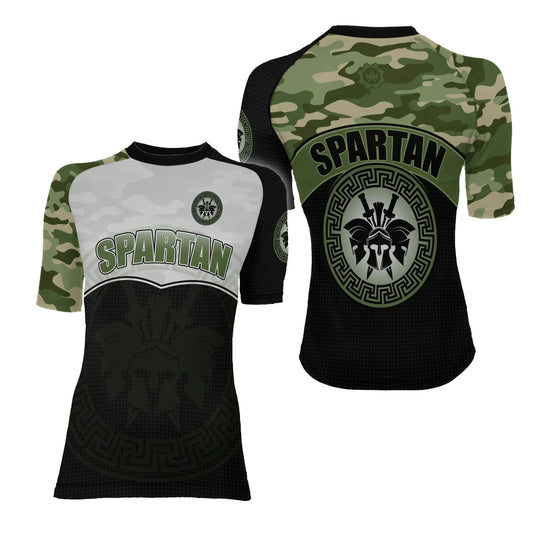 Spartan Camouflage Women's Short Sleeve Rash Guard