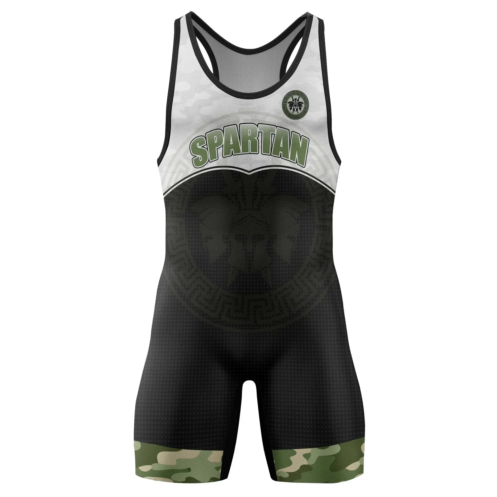 Spartan Camouflage Wrestling Singlets