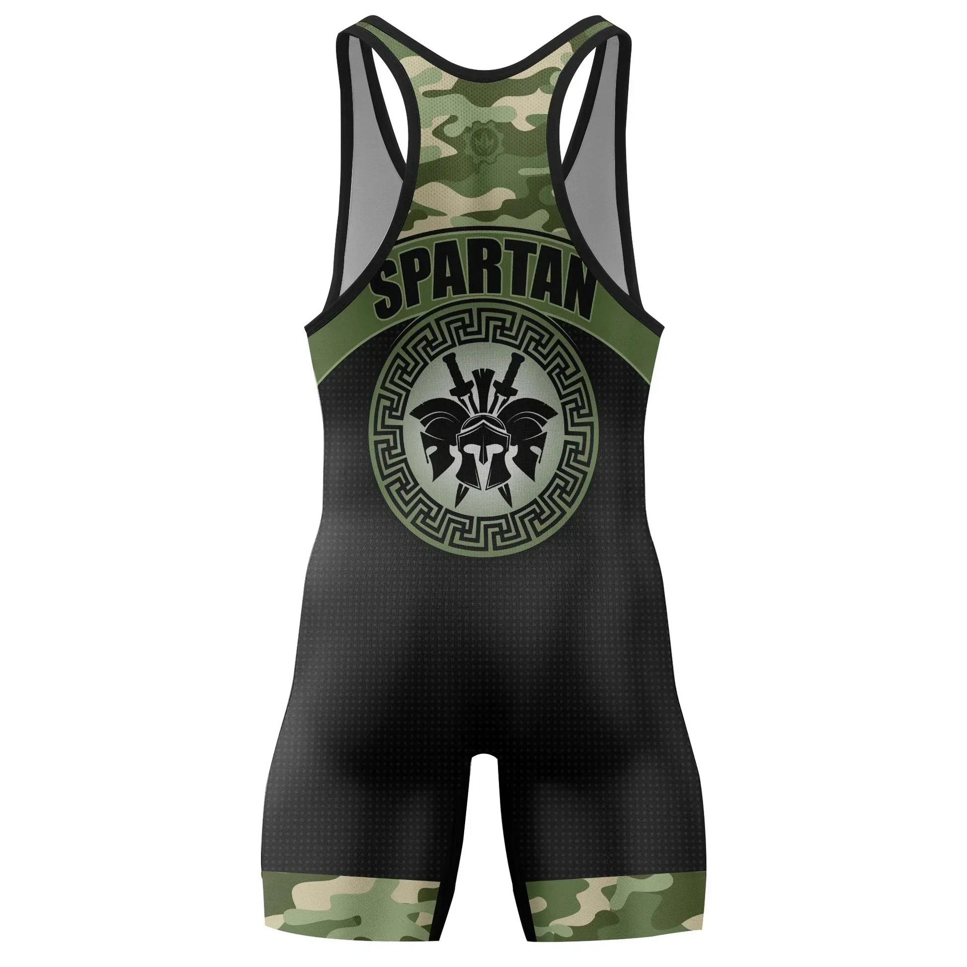 Spartan Camouflage Wrestling Singlets