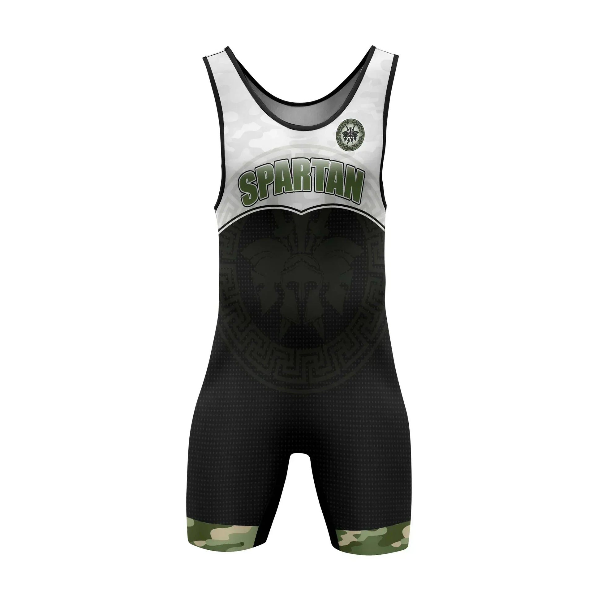 Spartan Camouflage Wrestling Singlets