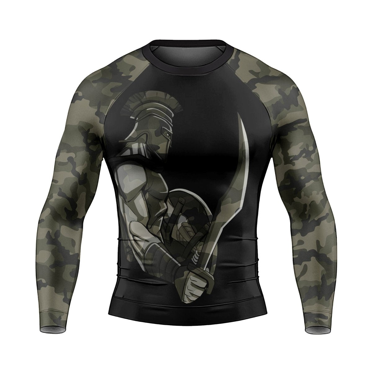 Spartan Guardian Men's Long Sleeve Rash Guard - BattleFitGear