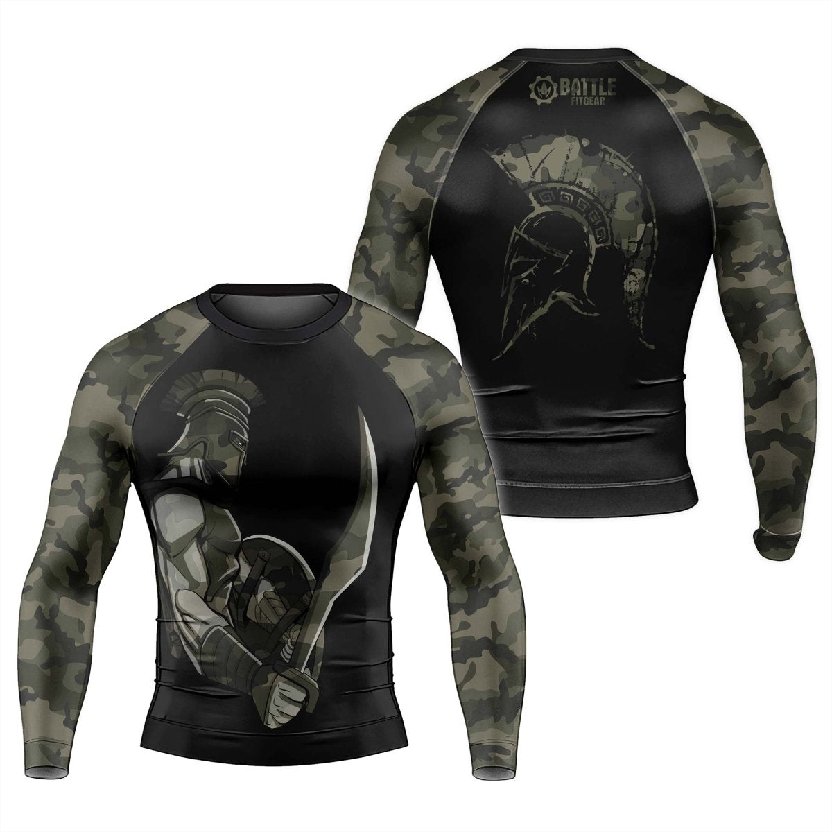 Spartan Guardian Men's Long Sleeve Rash Guard - BattleFitGear