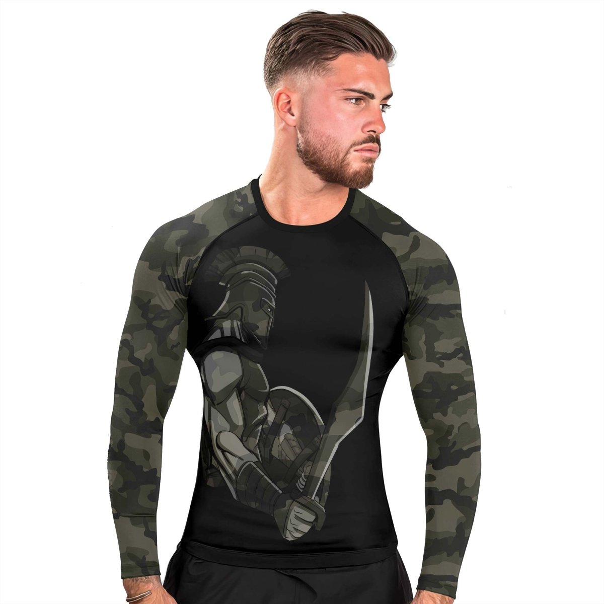 Spartan Guardian Men's Long Sleeve Rash Guard - BattleFitGear