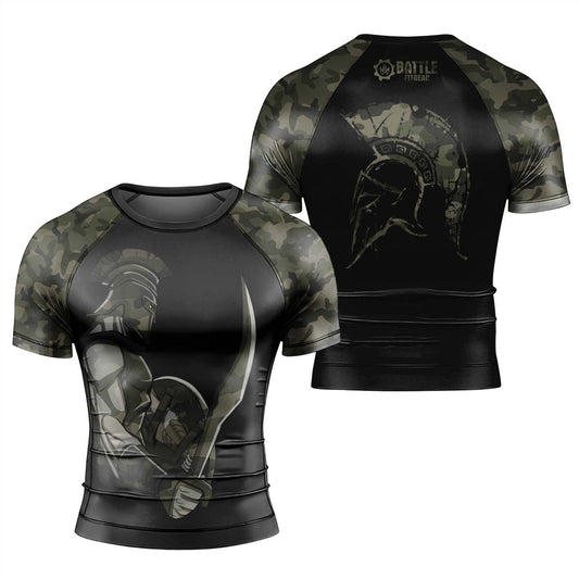 Spartan Guardian Men's Short Sleeve Rash Guard - BattleFitGear