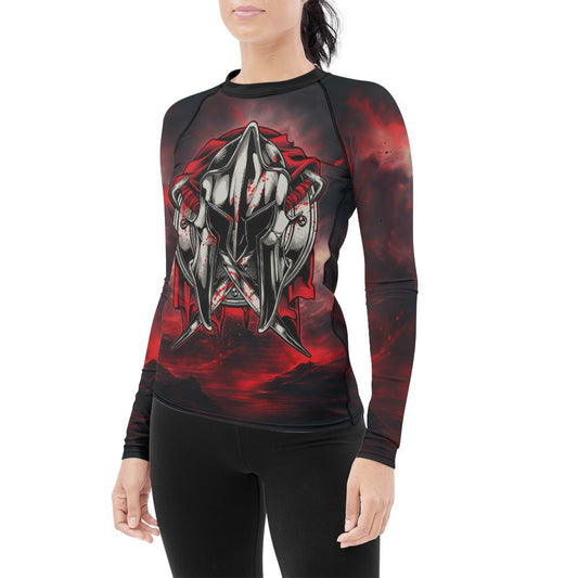 Spartan Mighty Warrior Women's Long Sleeve Rash Guard - BattleFitGear