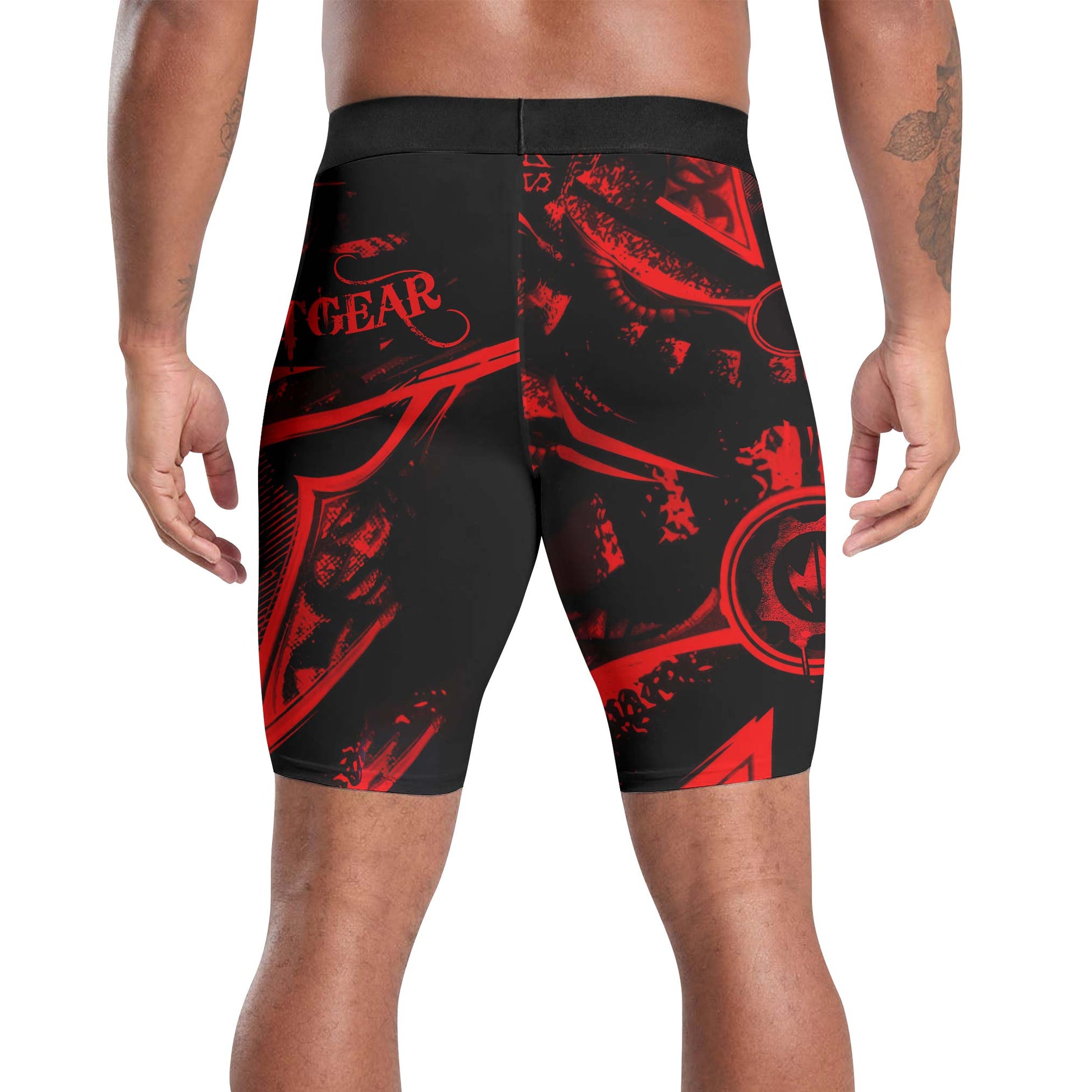 Spartan Red Compression Shorts