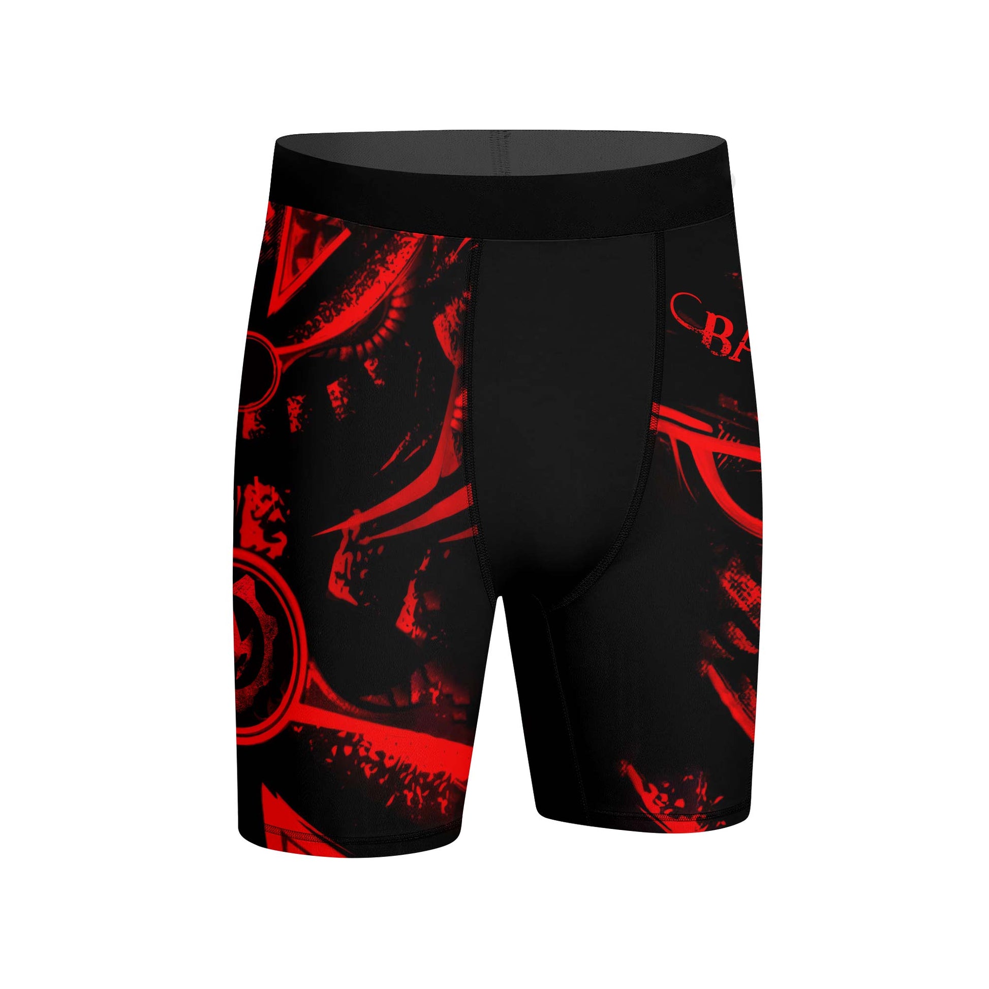 Spartan Red Compression Shorts