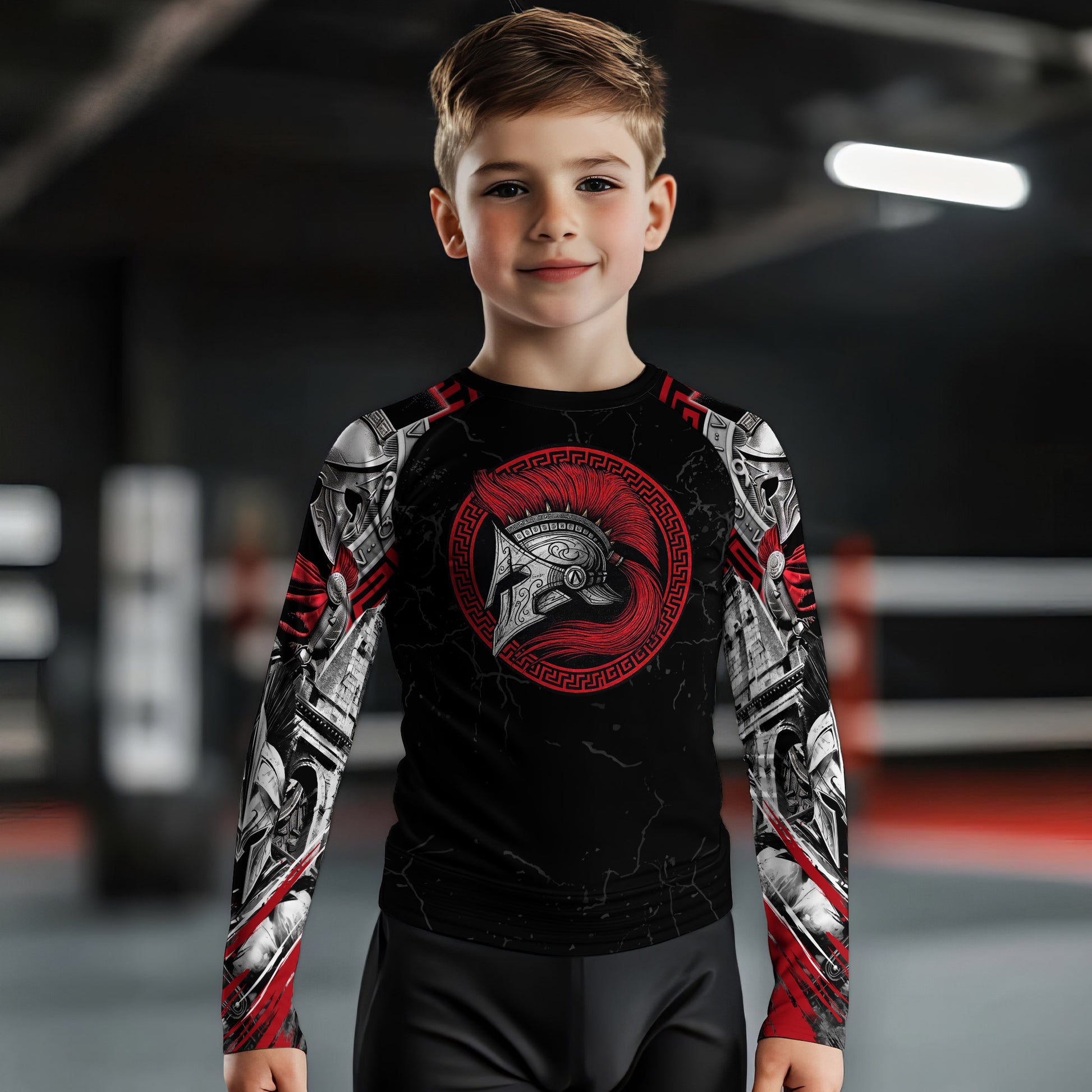 Spartan Warrior Kids Rash Guard
