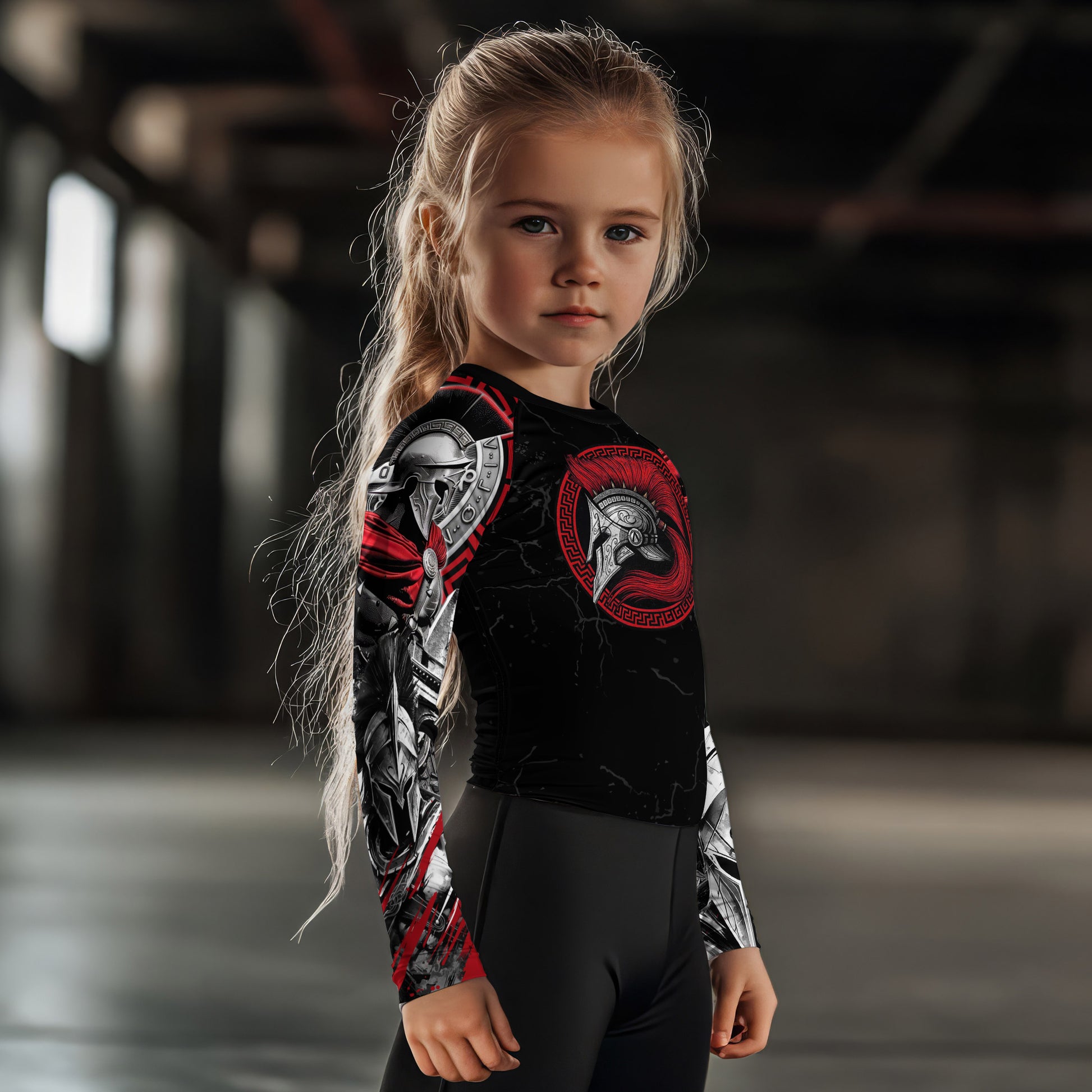Spartan Warrior Kids Rash Guard
