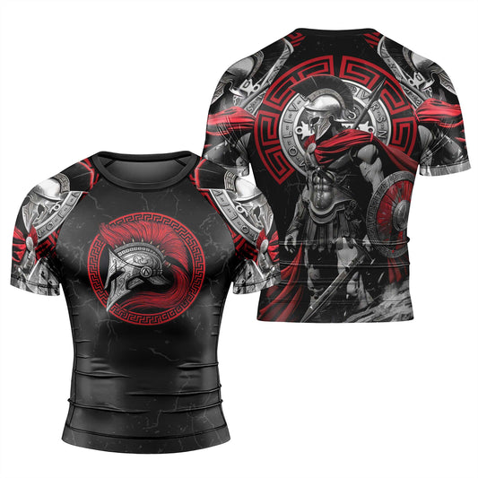 Spartan Warrior Men's Short Sleeve Rash Guard