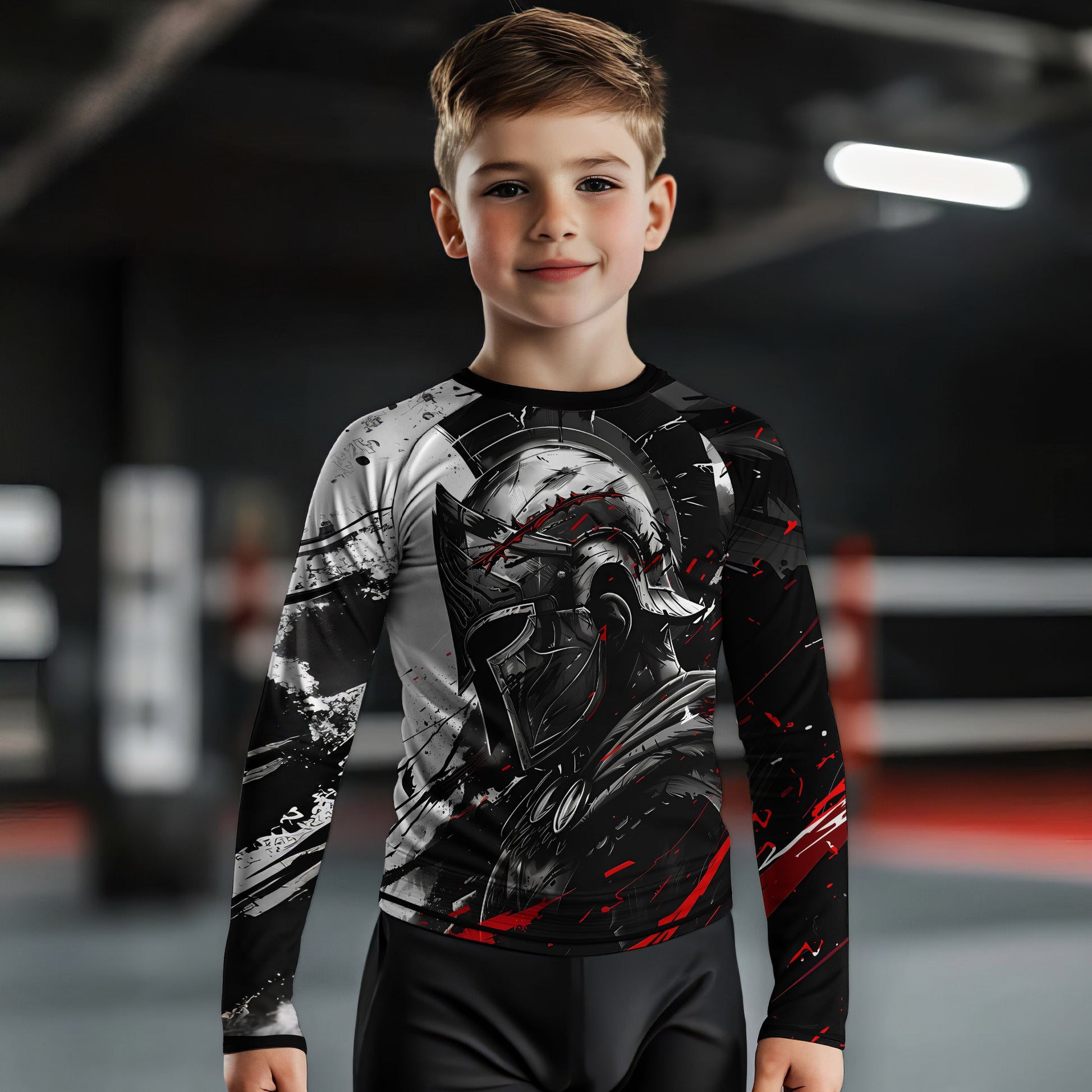 Spartan Warrior Soul Kids Rash Guard