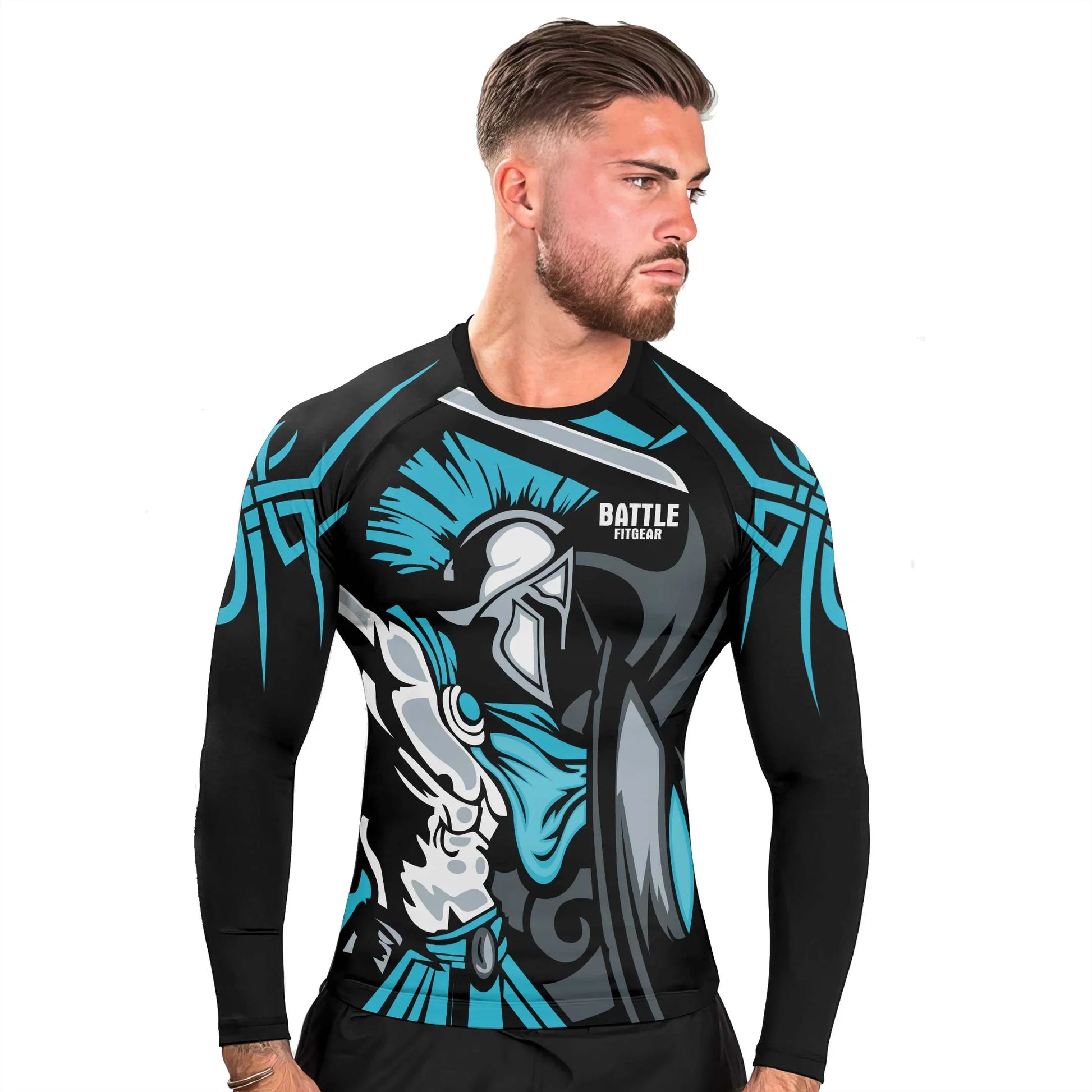 Spartan Warrior Spirit Men's Long Sleeve Rash Guard