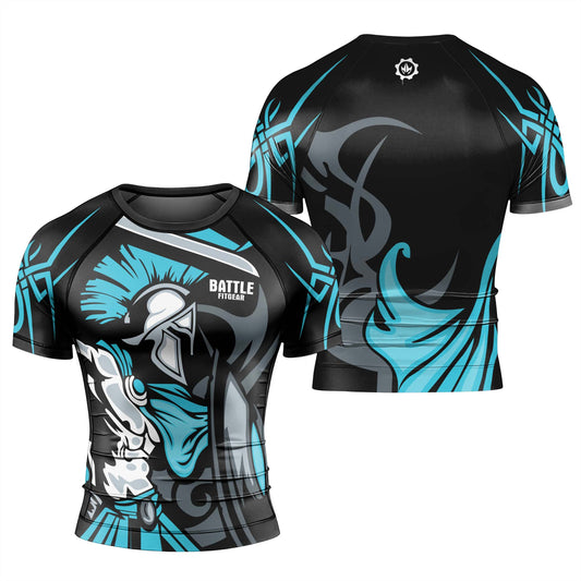 Spartan Warrior Spirit Men's Short Sleeve Rash Guard
