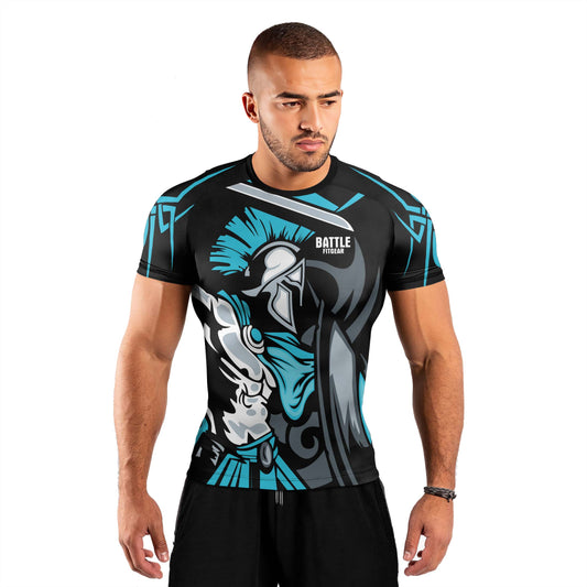 Spartan Warrior Spirit Men's Short Sleeve Rash Guard