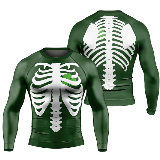 St Patrick's Heart Men's Long Sleeve Rash Guard