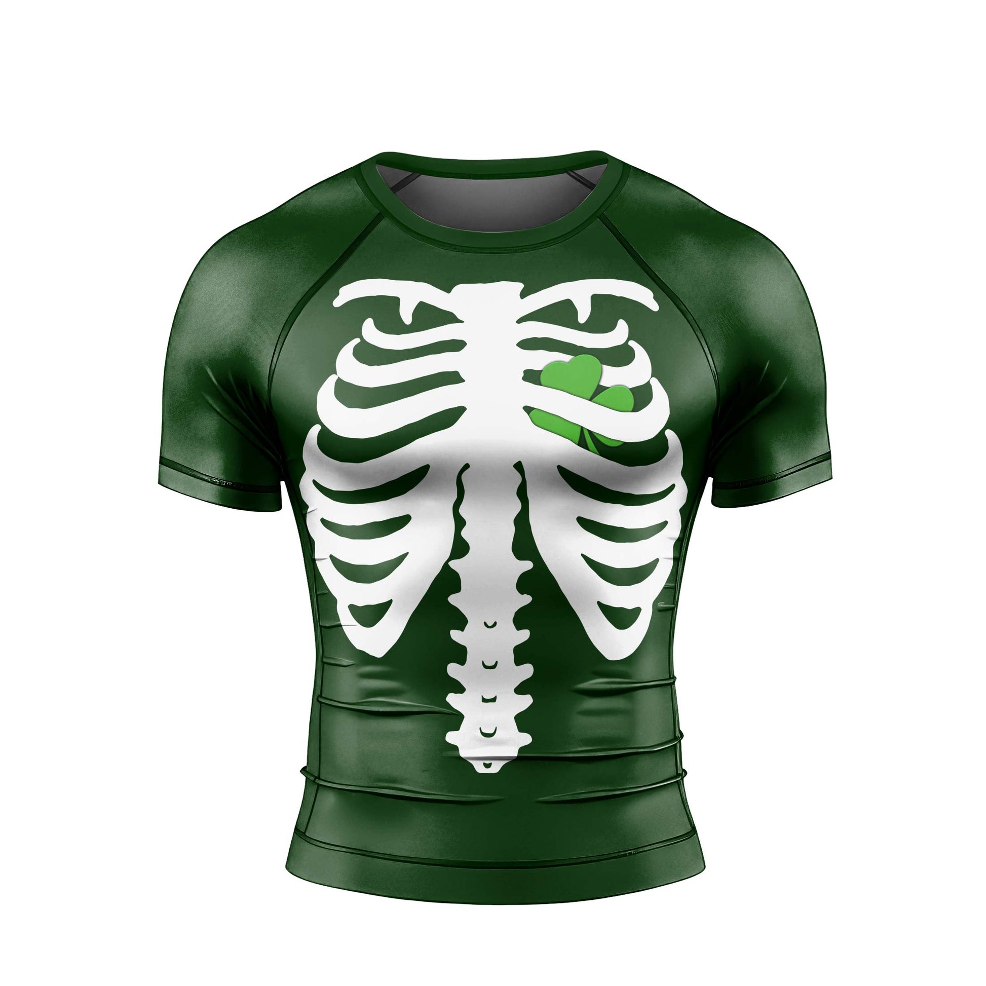 St Patrick's Heart Men's Short Sleeve Rash Guard