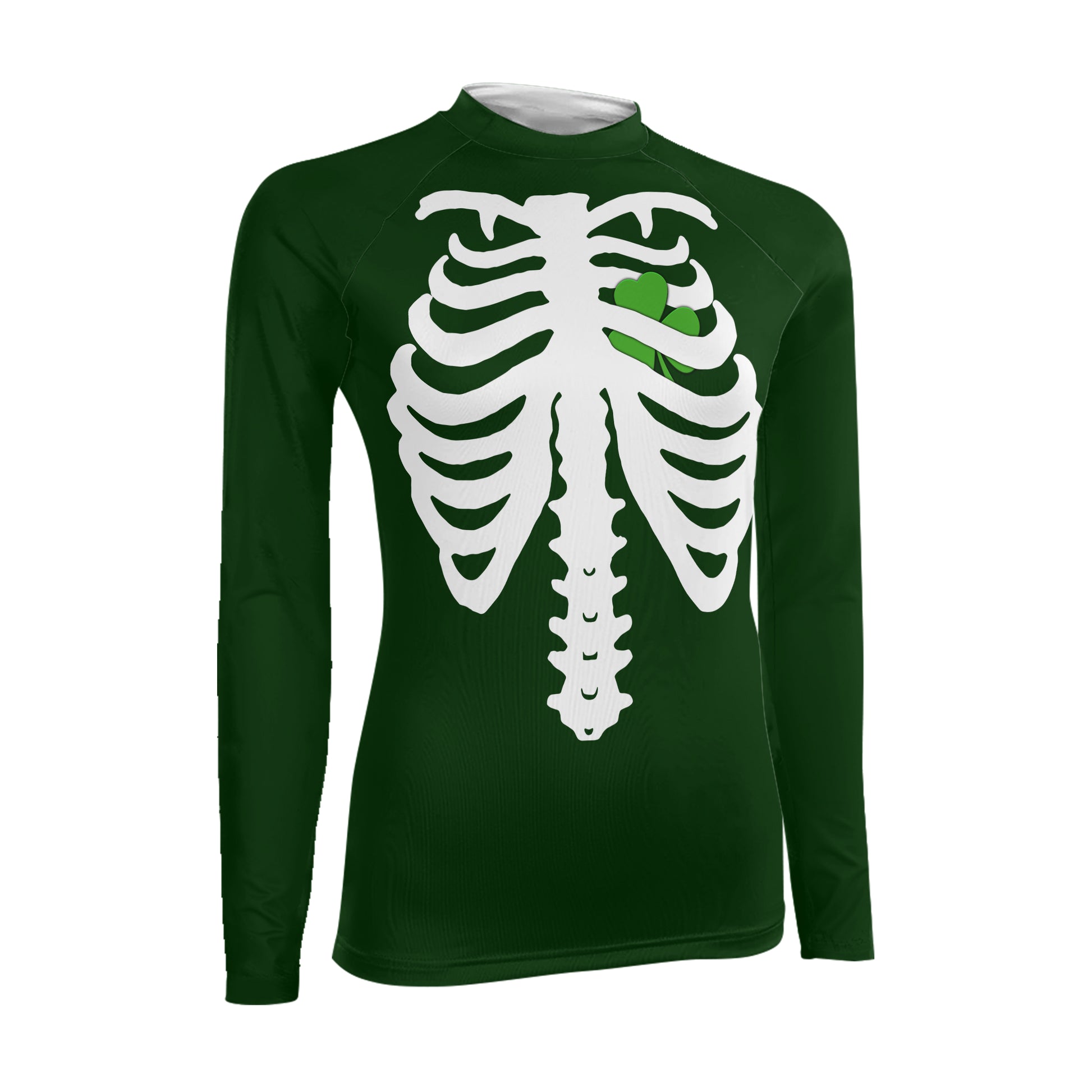 St Patrick's Heart Women's Long Sleeve Rash Guard