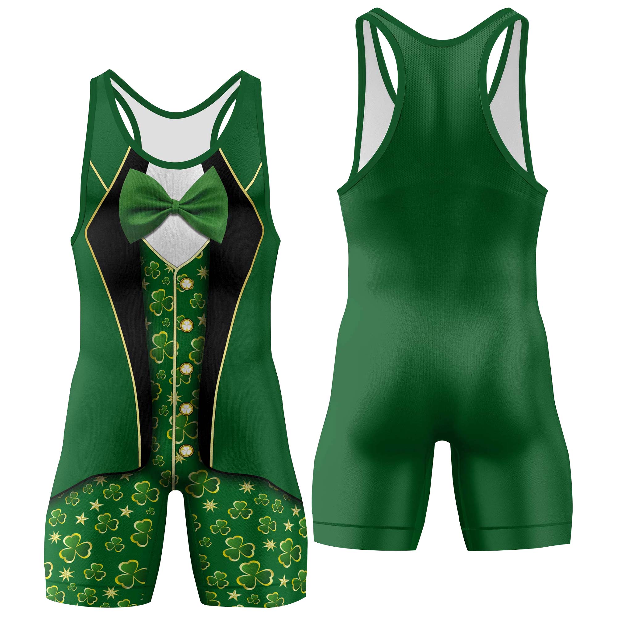 St. Patrick's Day Cosplay Wrestling Singlets