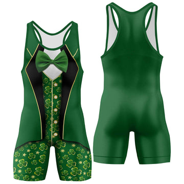 St. Patrick's Day Cosplay Wrestling Singlets