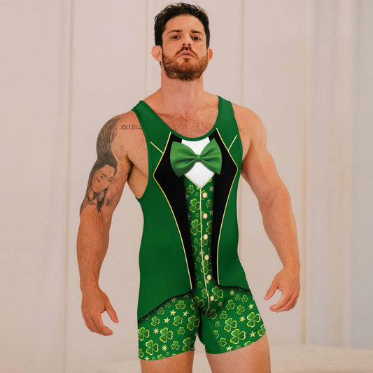 St. Patrick's Day Cosplay Wrestling Singlets