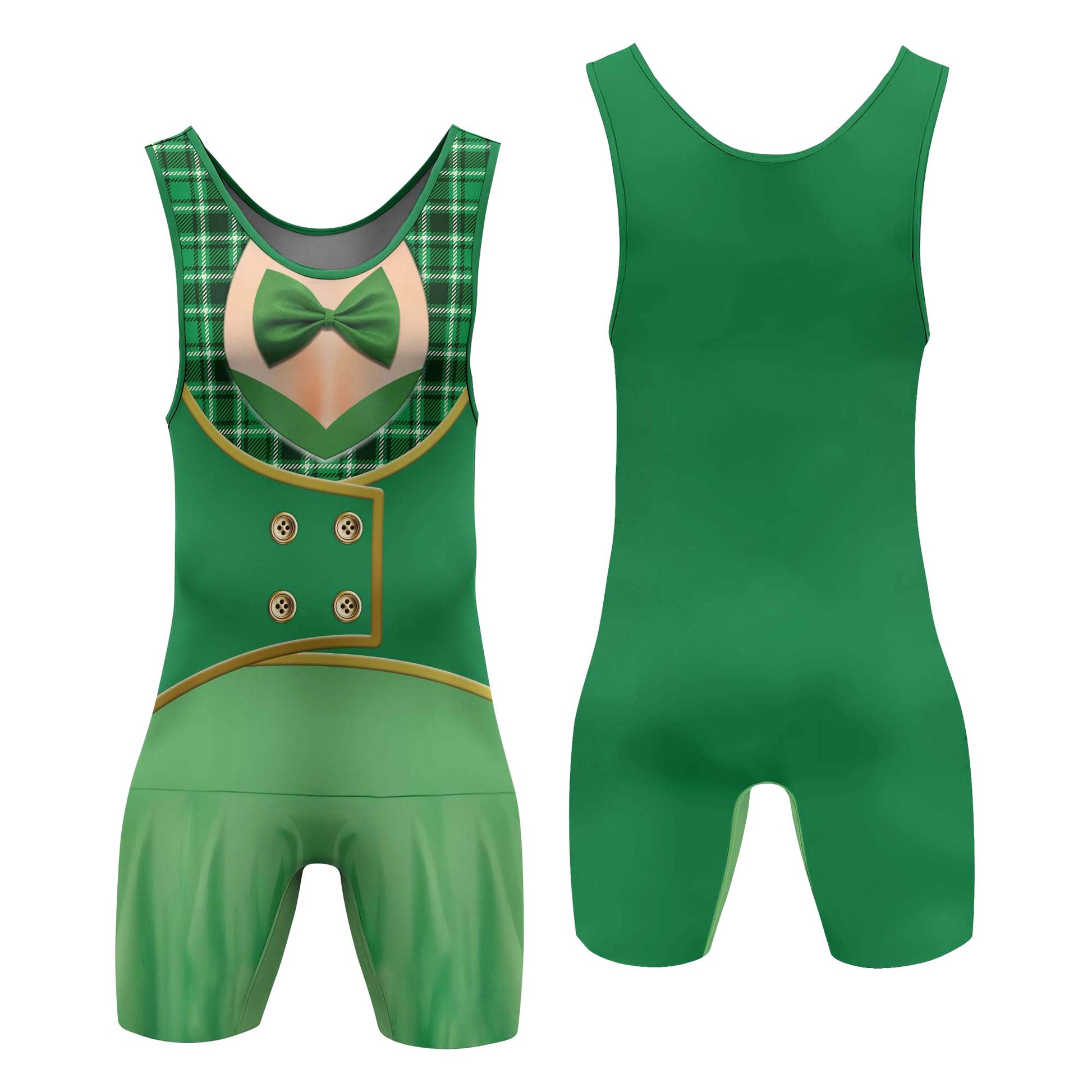 St. Patrick's Day Cosplay Wrestling Singlets