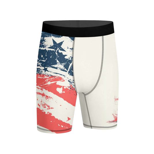 Statue of Liberty in Distress Compression Shorts