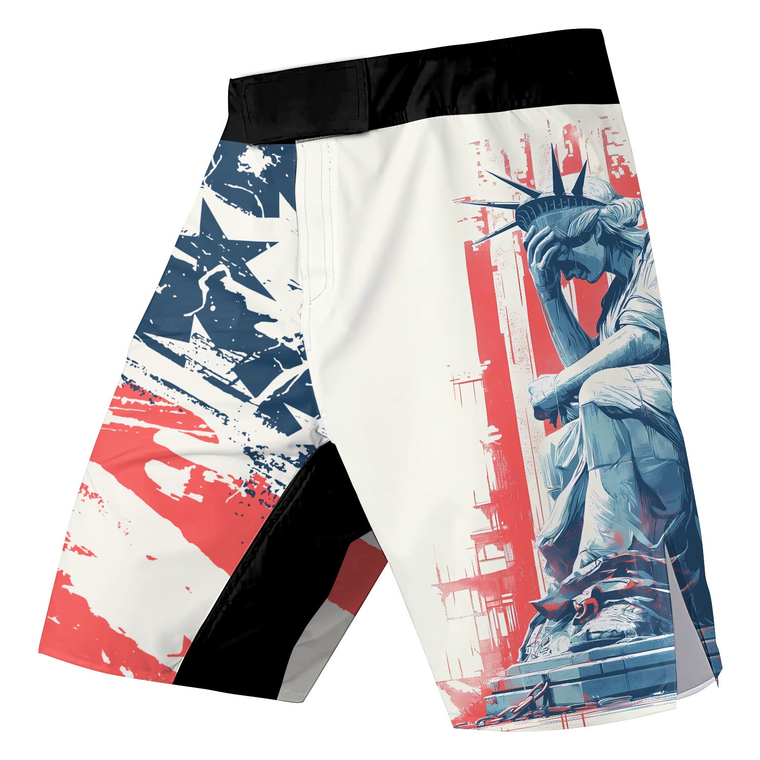 Statue of Liberty in Distress Fight Shorts