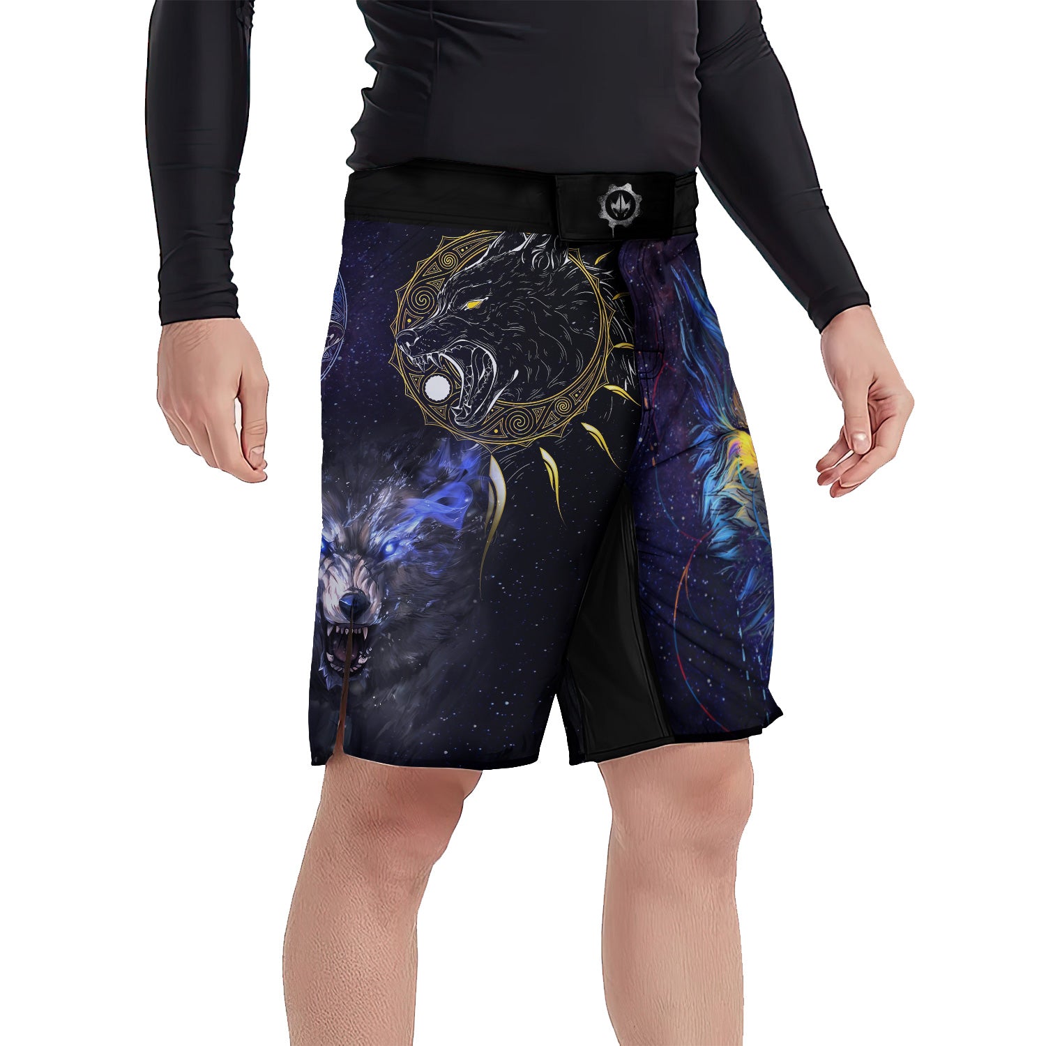 Sun and Moon Wolf Entities Fight Shorts