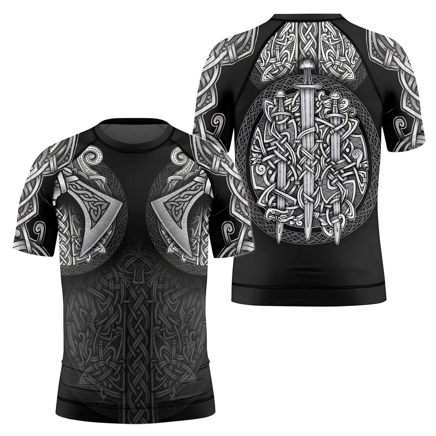 Sword & Shield Viking Kids Rash Guard - BattleFitGear