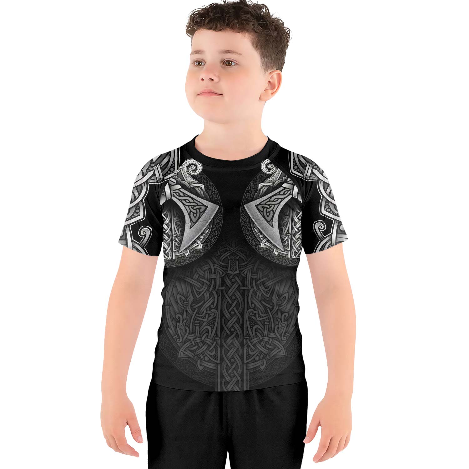 Sword & Shield Viking Kids Rash Guard - BattleFitGear