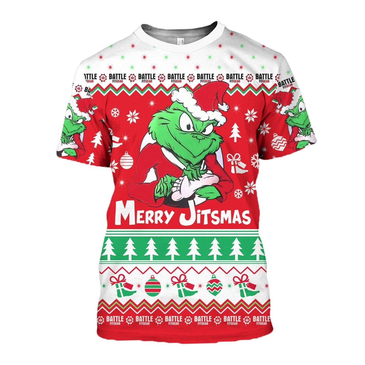 Funny Santa Grinch T - shirt - BattleFitGear