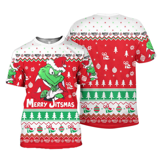 Funny Santa Grinch T-shirt
