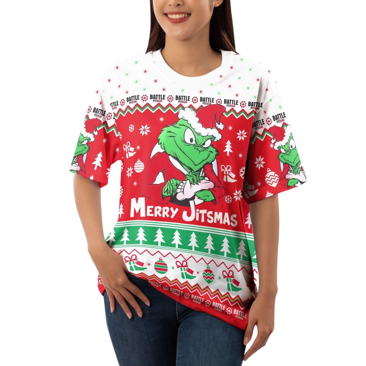 Funny Santa Grinch T - shirt - BattleFitGear