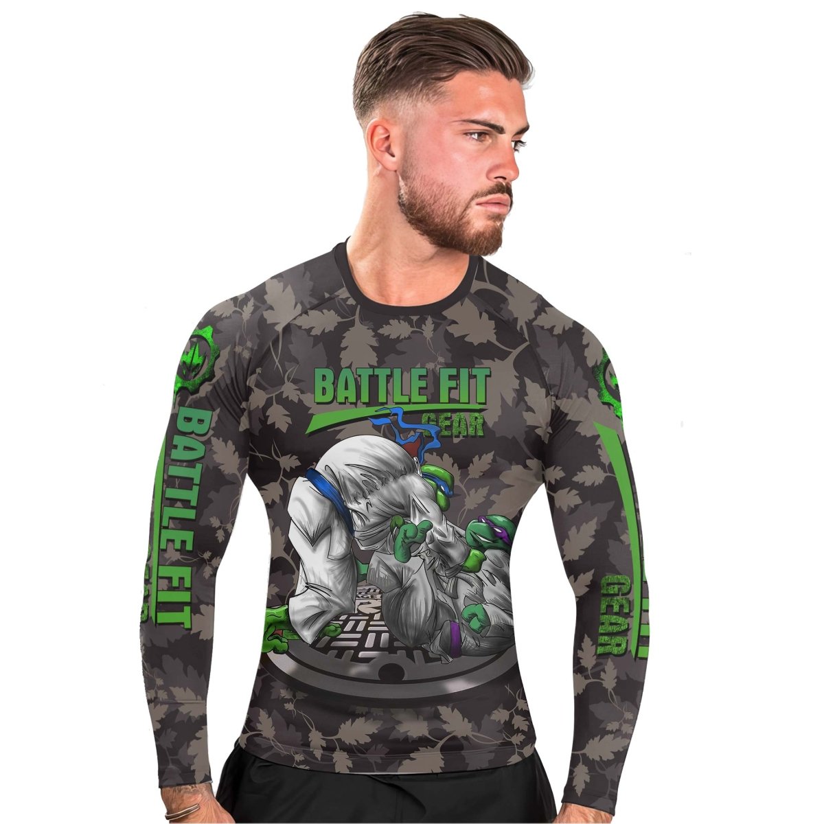 Teenage Mutant Ninja Turtle Men's Long Sleeve Rash Guard - BattleFitGear