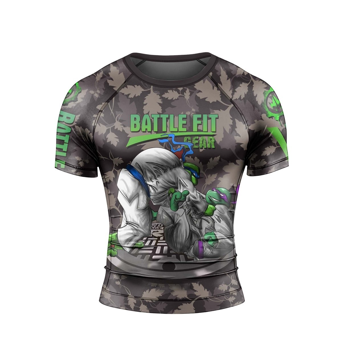 Teenage Mutant Ninja Turtle Men's Short Sleeve Rash Guard - BattleFitGear