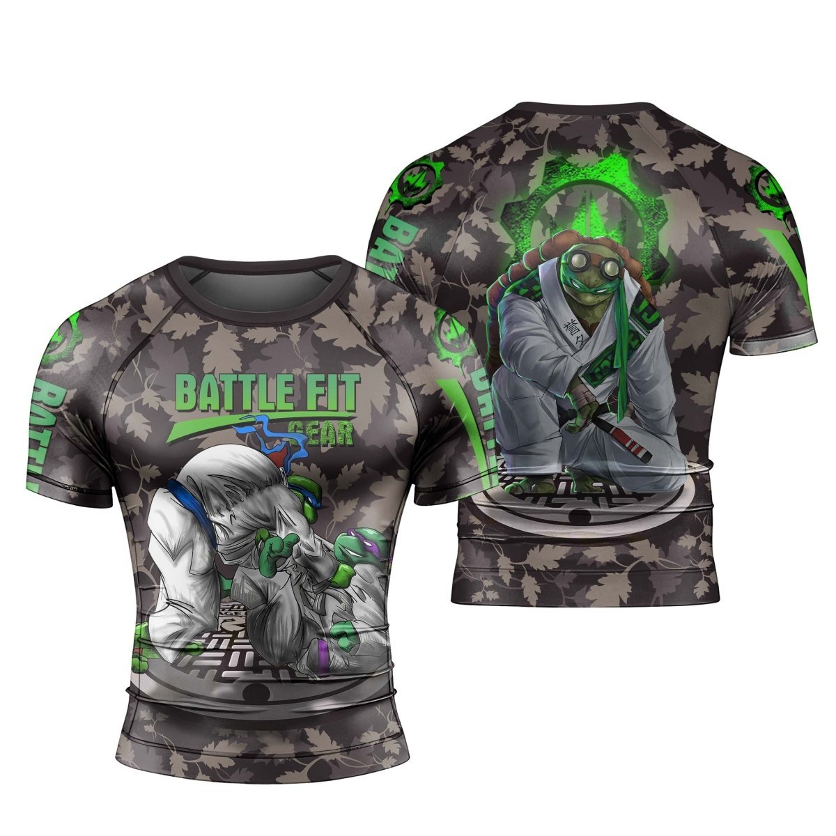 Teenage Mutant Ninja Turtle Men's Short Sleeve Rash Guard - BattleFitGear