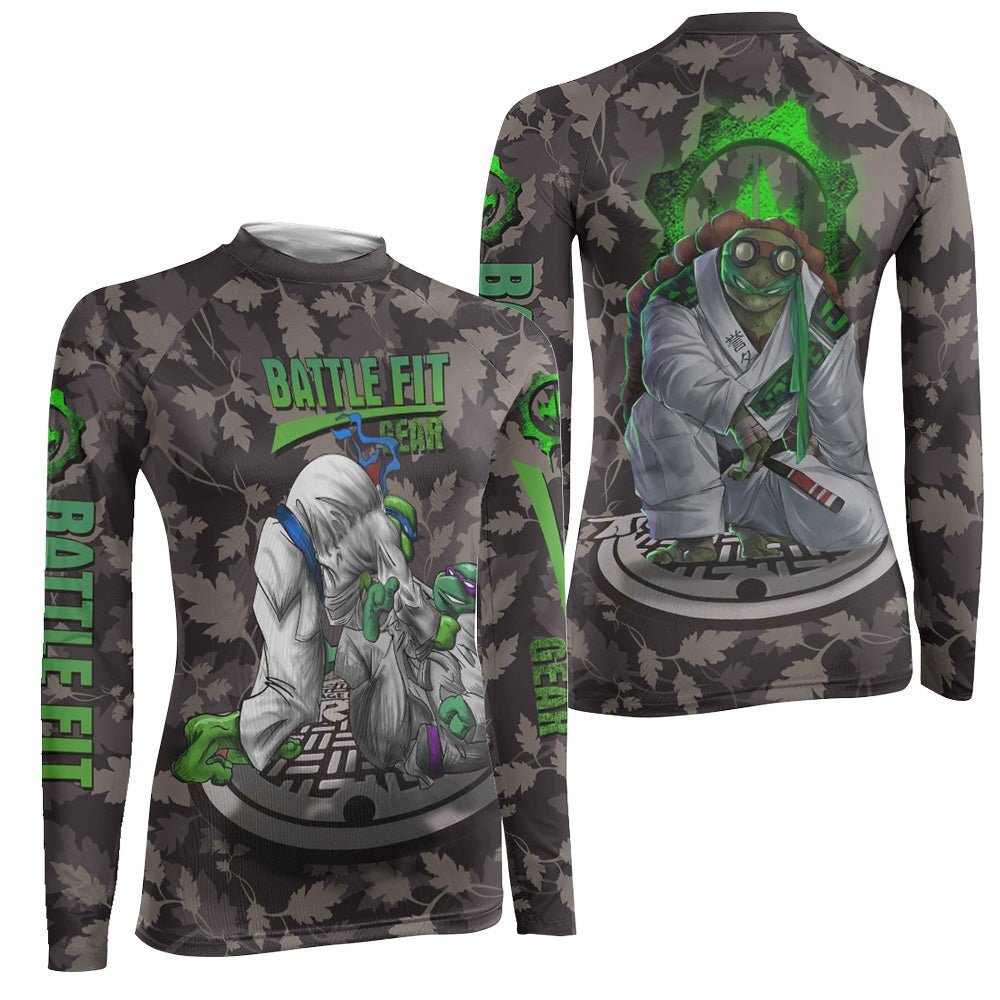 Teenage Mutant Ninja Turtle Women's Long Sleeve Rash Guard - BattleFitGear