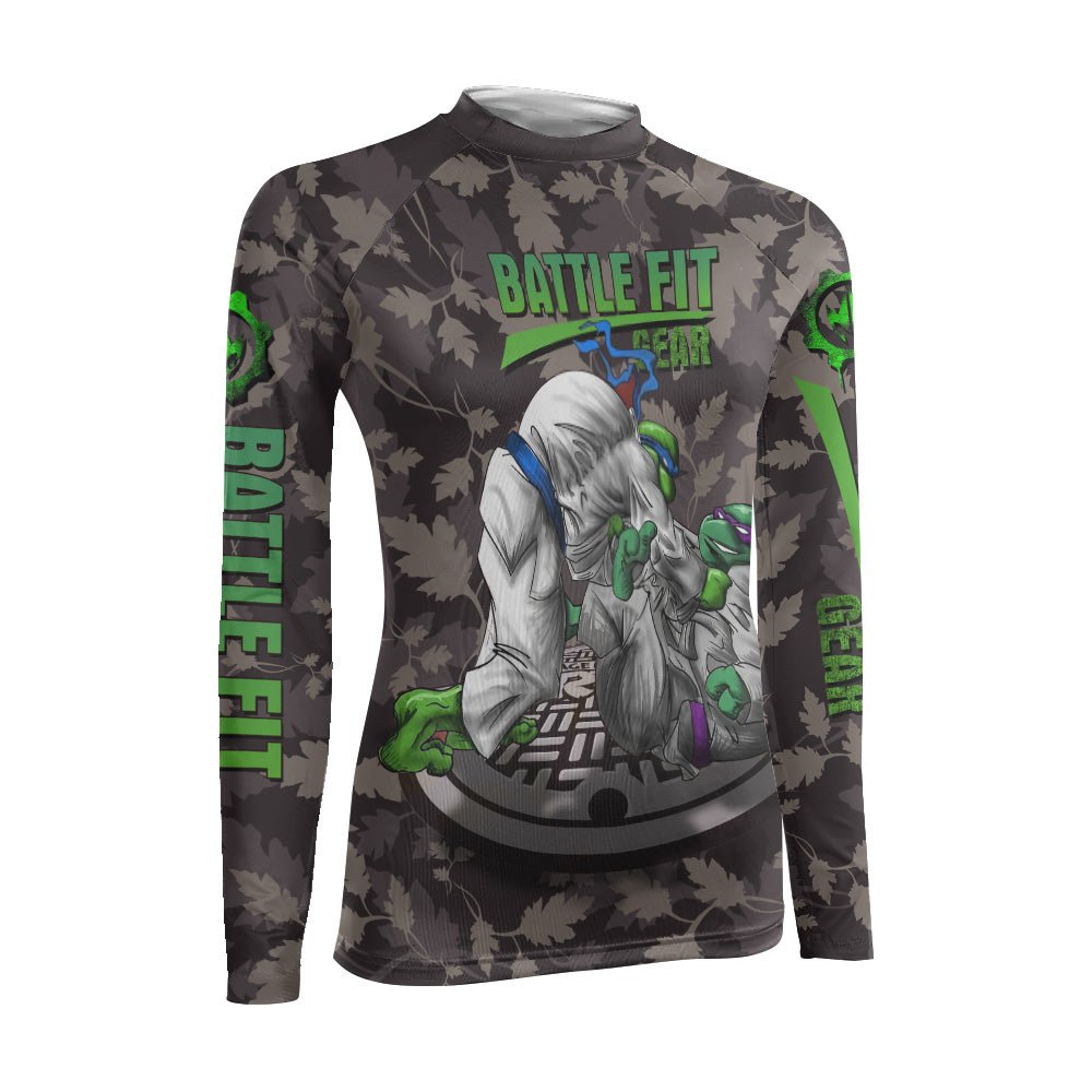 Teenage Mutant Ninja Turtle Women's Long Sleeve Rash Guard - BattleFitGear