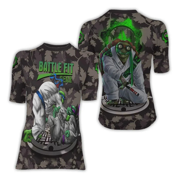 Teenage Mutant Ninja Turtle Women's Short Sleeve Rash Guard