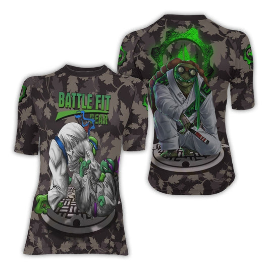 Teenage Mutant Ninja Turtle Women's Short Sleeve Rash Guard - BattleFitGear