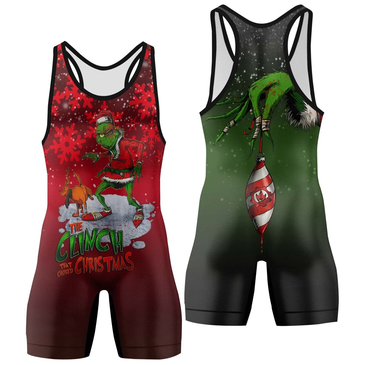 The Clinch Christmas Wrestling Singlets - BattleFitGear