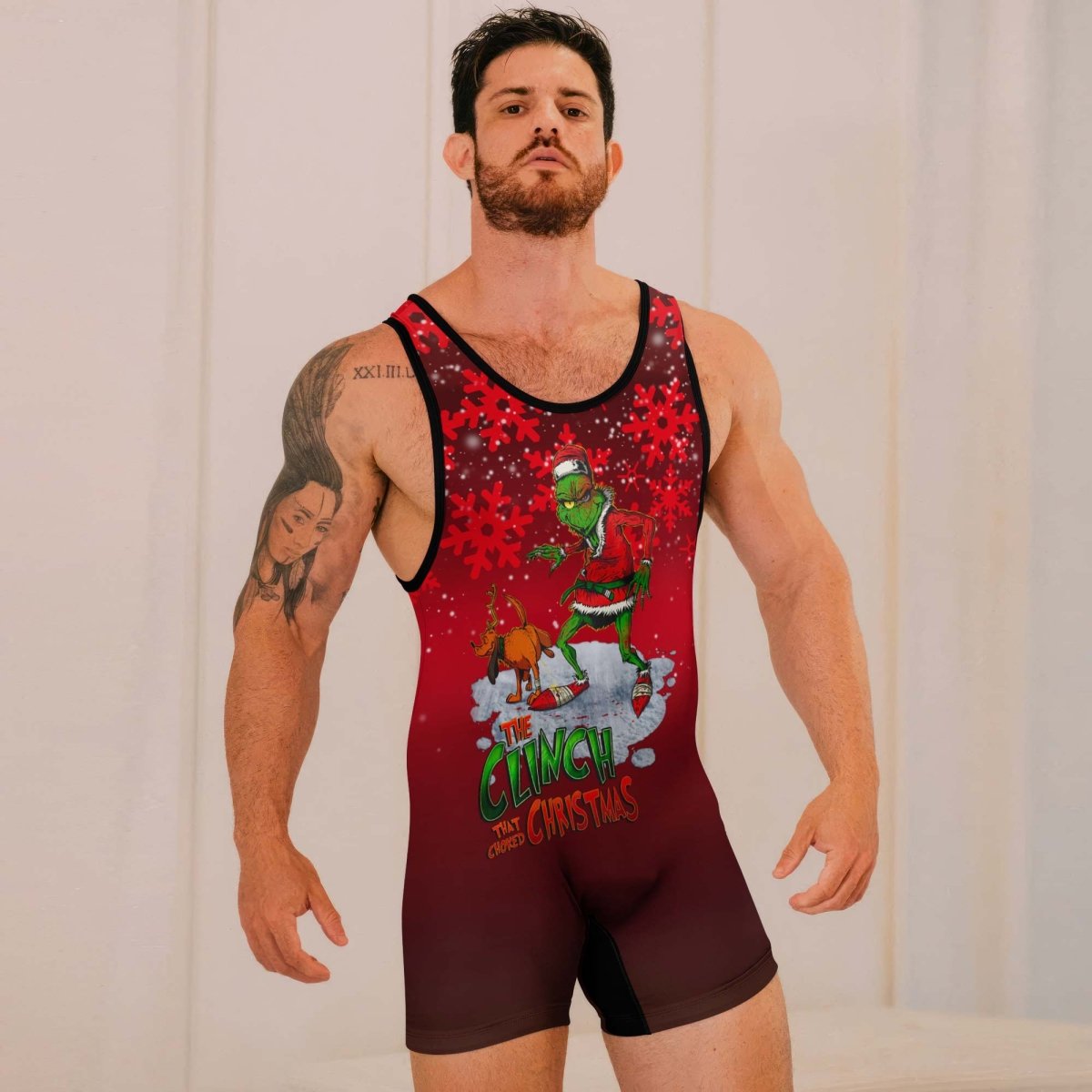 The Clinch Christmas Wrestling Singlets - BattleFitGear