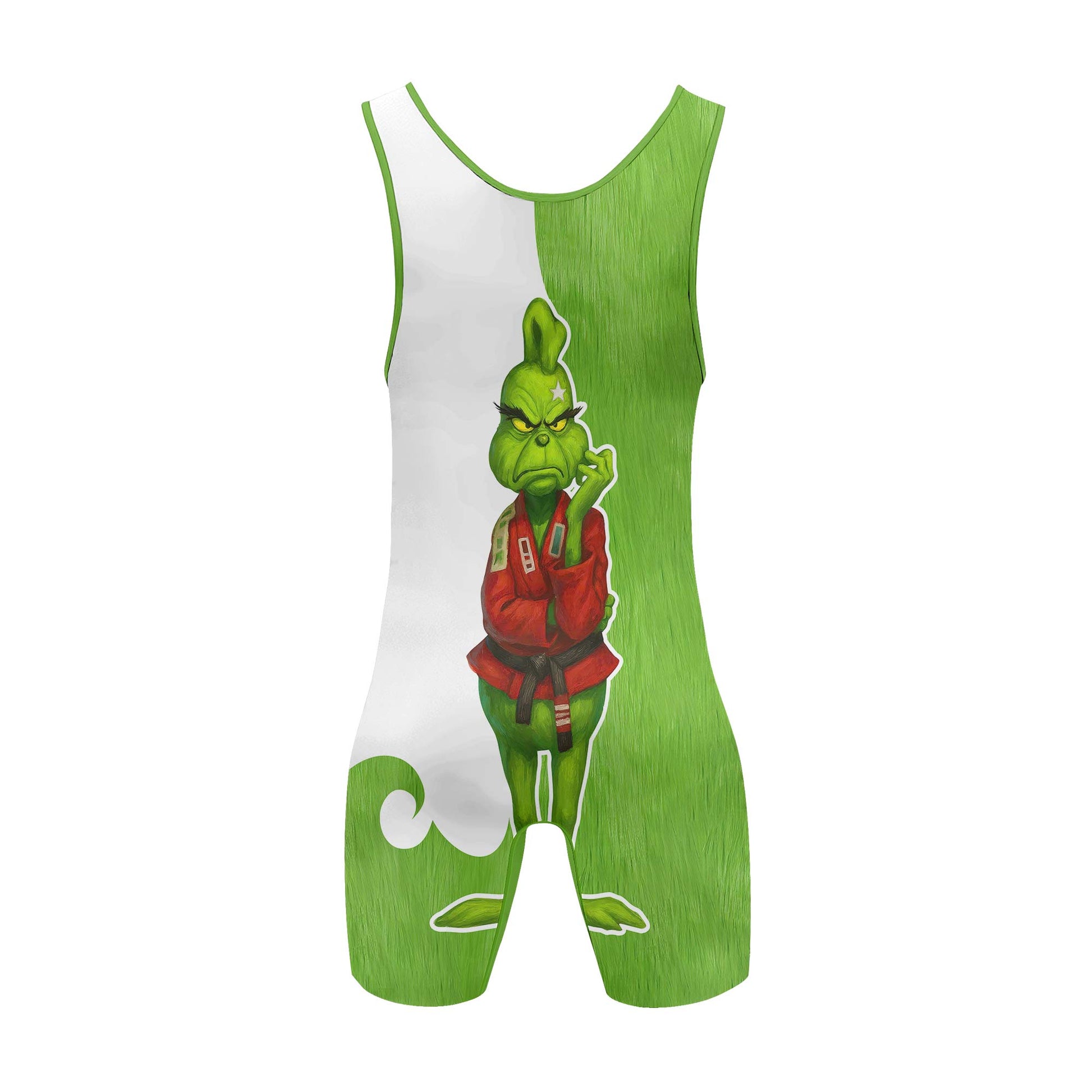 The Grinch Rear Naked Choke Wrestling Singlets