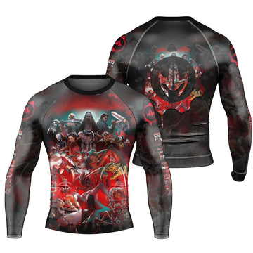 The Horror of Halloween Men's Long Sleeve Rash Guard - BattleFitGear