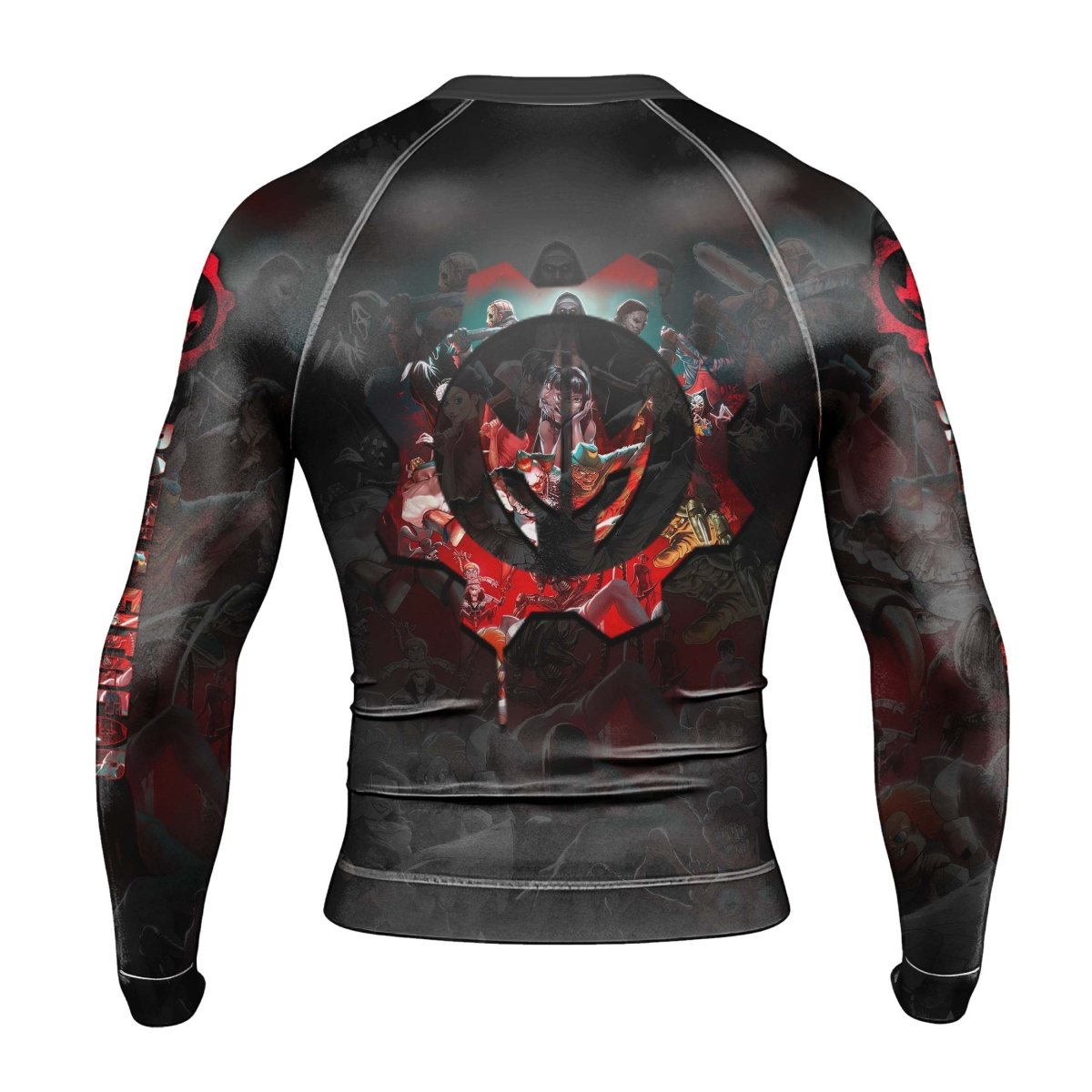 The Horror of Halloween Men's Long Sleeve Rash Guard - BattleFitGear