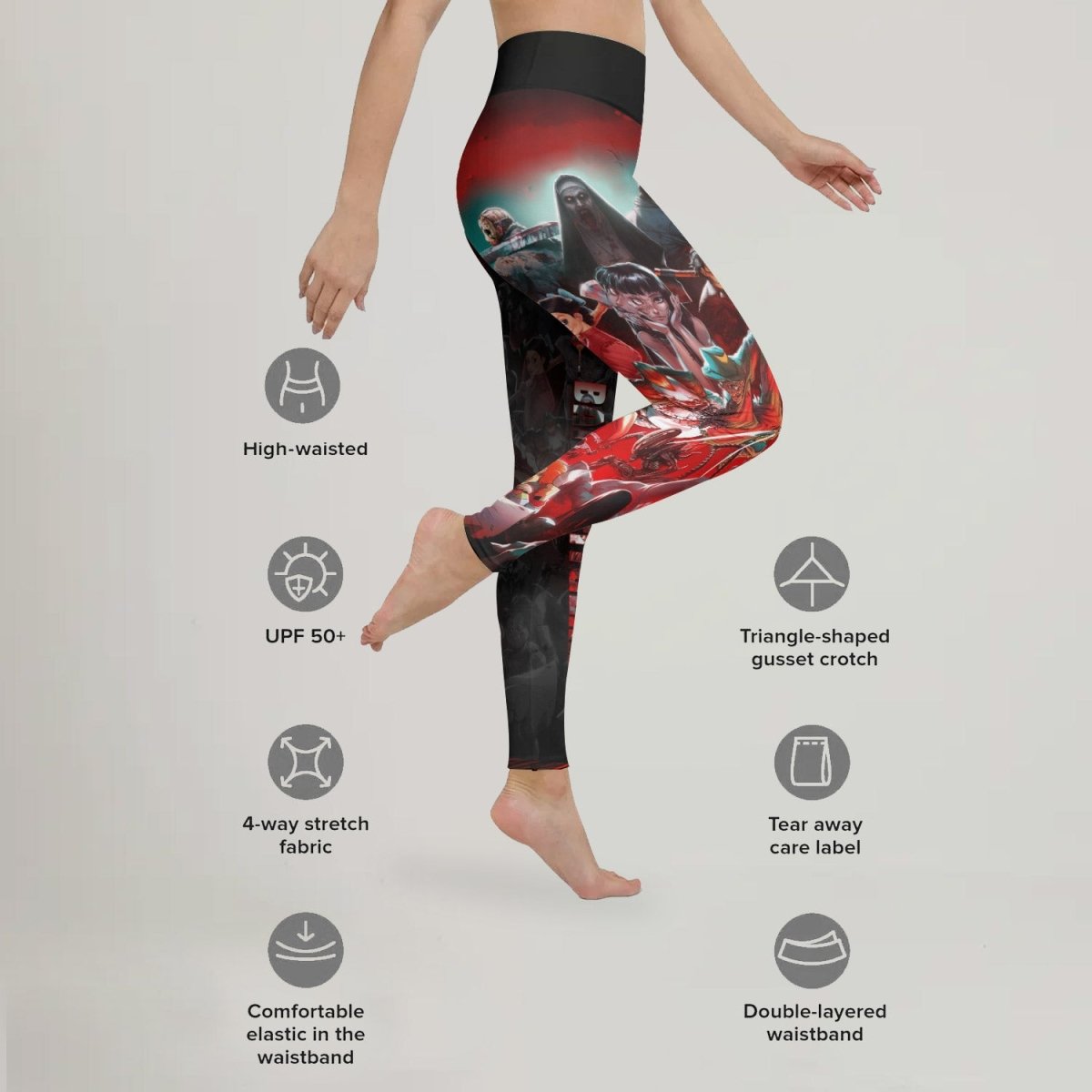 The Horror of Halloween Leggings - BattleFitGear