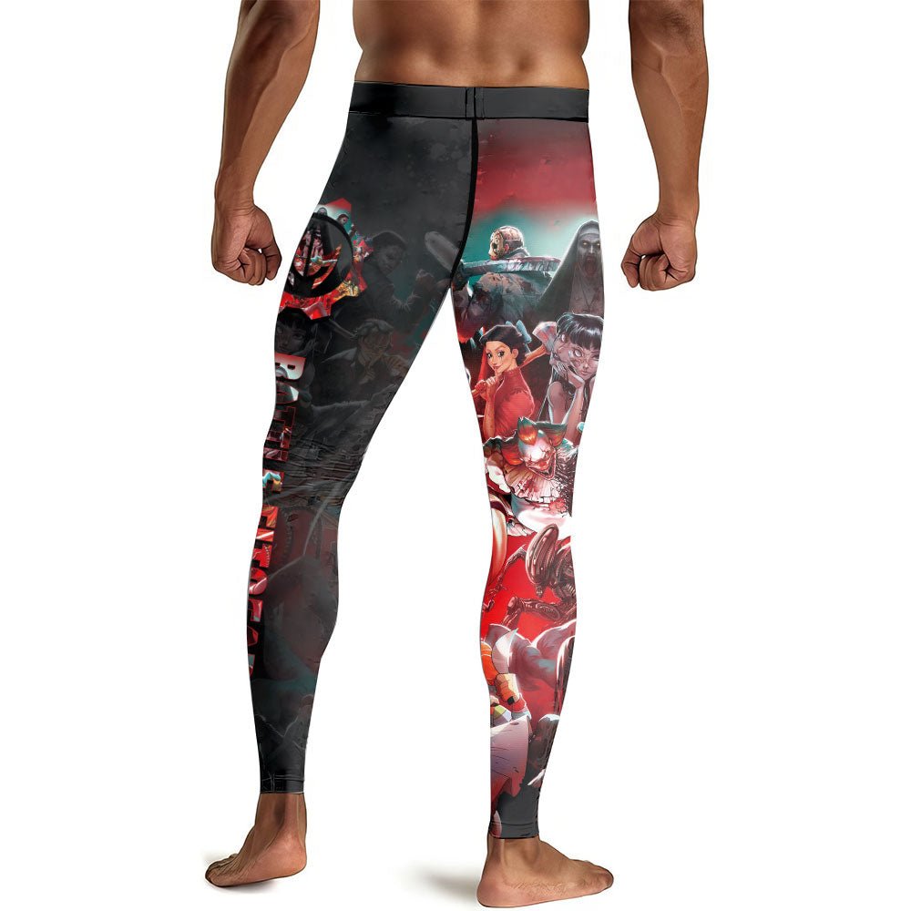 The Horror of Halloween Men's Compression Leggings - BattleFitGear