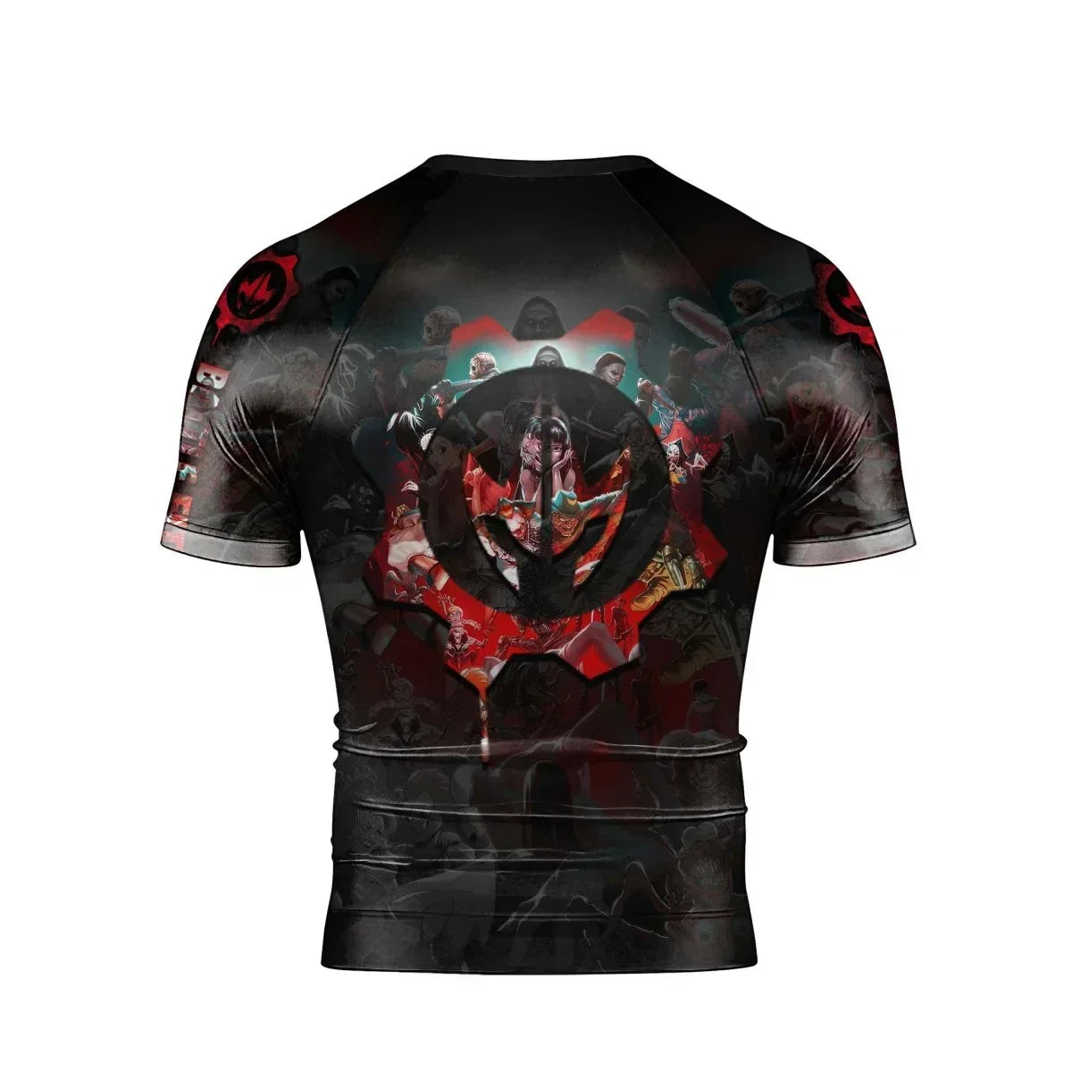 Horror Rash Guards The Horror of Halloween Men's Short Sleeve Rash Guard