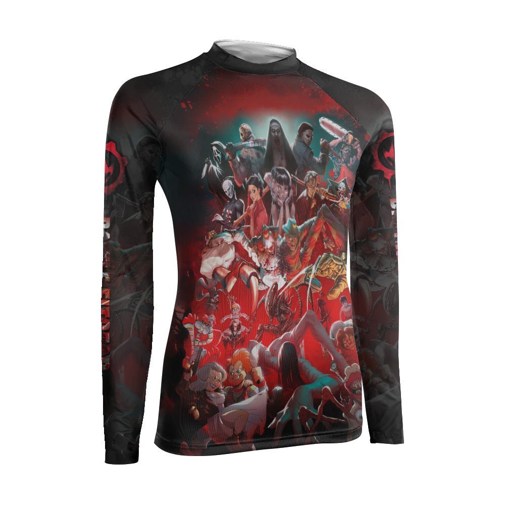 The Horror of Halloween Women's Long Sleeve Rash Guard - BattleFitGear